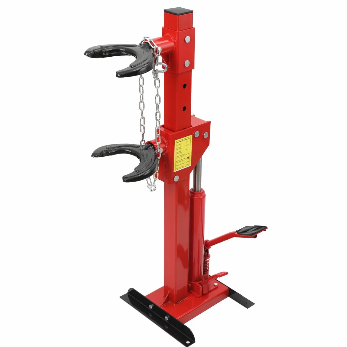 Compressore a Molla Ammortizzatore Idraulico 3T, Compressore Idraulico per Molle di Carico 7 Livelli Regolabili, Kit di Strumenti Compressore a Molla Cilindro Idraulico con Pedale