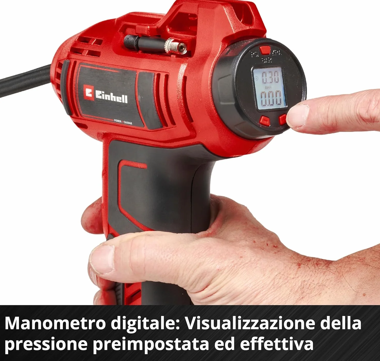Einhell CE-CC 18 Li-Solo Power X-Change Compressore per auto a batteria 18 V 11 bar ioni di litio