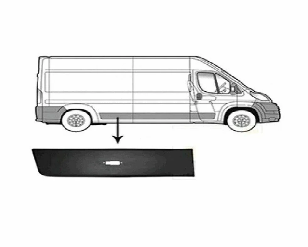 Pannello di Modanatura Rivestimento Lato Posteriore Destro DX per Ducato Boxer Jumper 2007-2019 8547.Z0 735438349