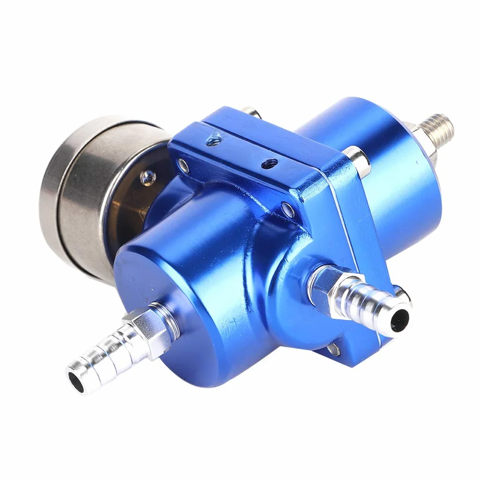 EBTOOLS per regolatore di pressione benzina per pompa di alimentazione elettrica regolatore di pressione del carburante regolabile, valvola regolatore di pressione del carburante universale in lega di