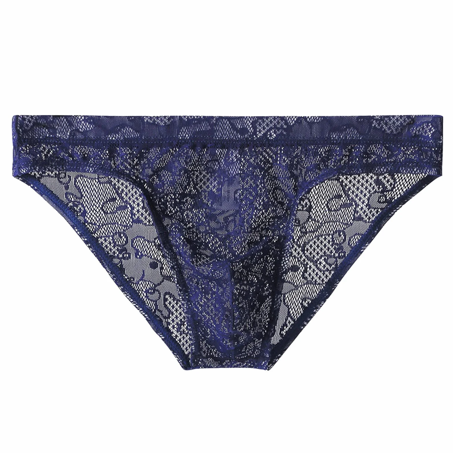Mutandine in pizzo da uomo in rete traspirante slip intimo con passo
