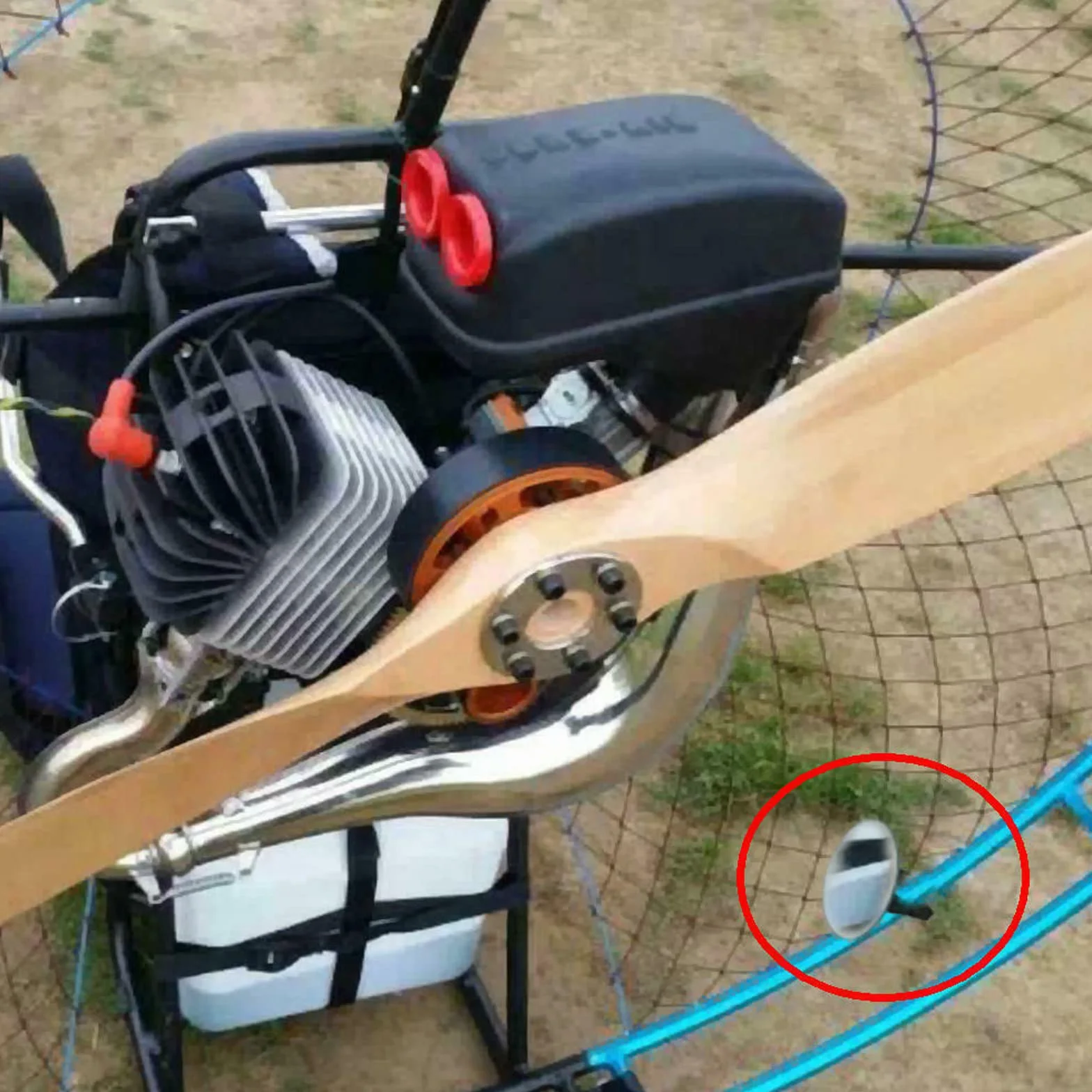 Gauge Telaio Hoop 16mm Mount per Paramotore Powered Parapendio