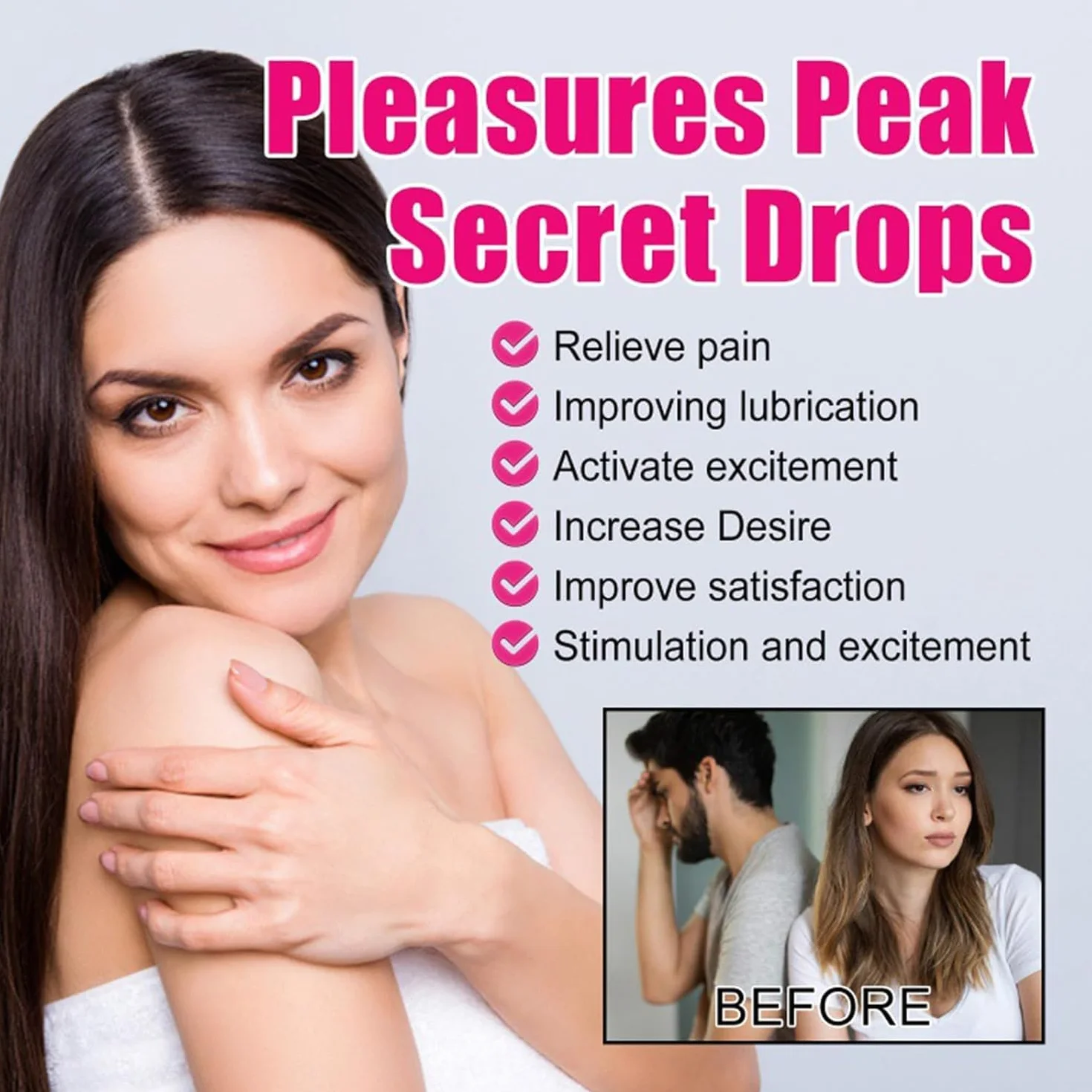 Gocce Per Donne e Uomini, Secret Happy Drops, Miglioramento Della Sensibilità E Del Piacere