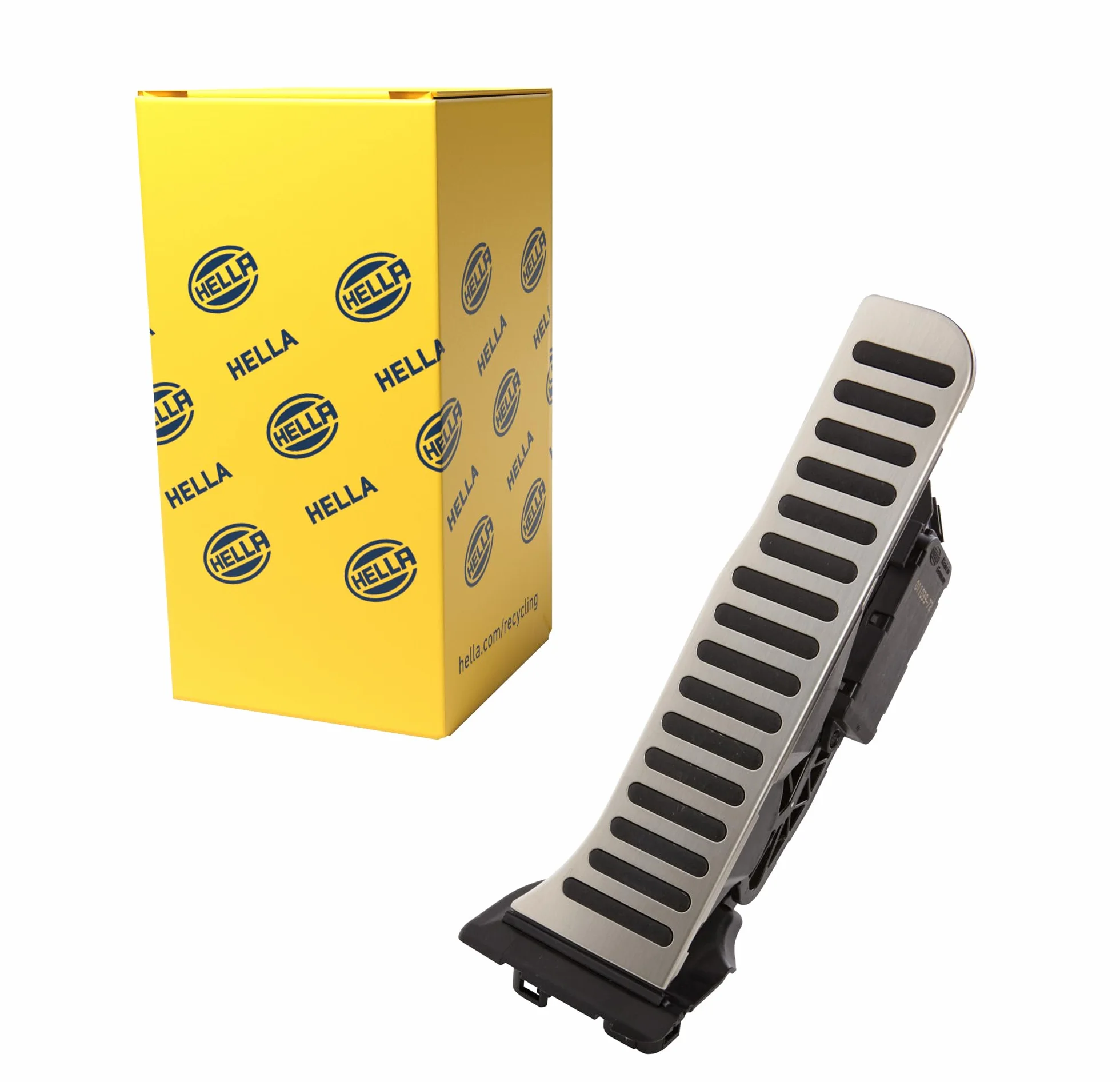 HELLA 6PV 011 039-721 Sensore, Posizionamento pedale acceleratore, per veicolo con guida a Sx, 6a... poli, Trasmissione automatica, Rivestimento pedale in alluminio
