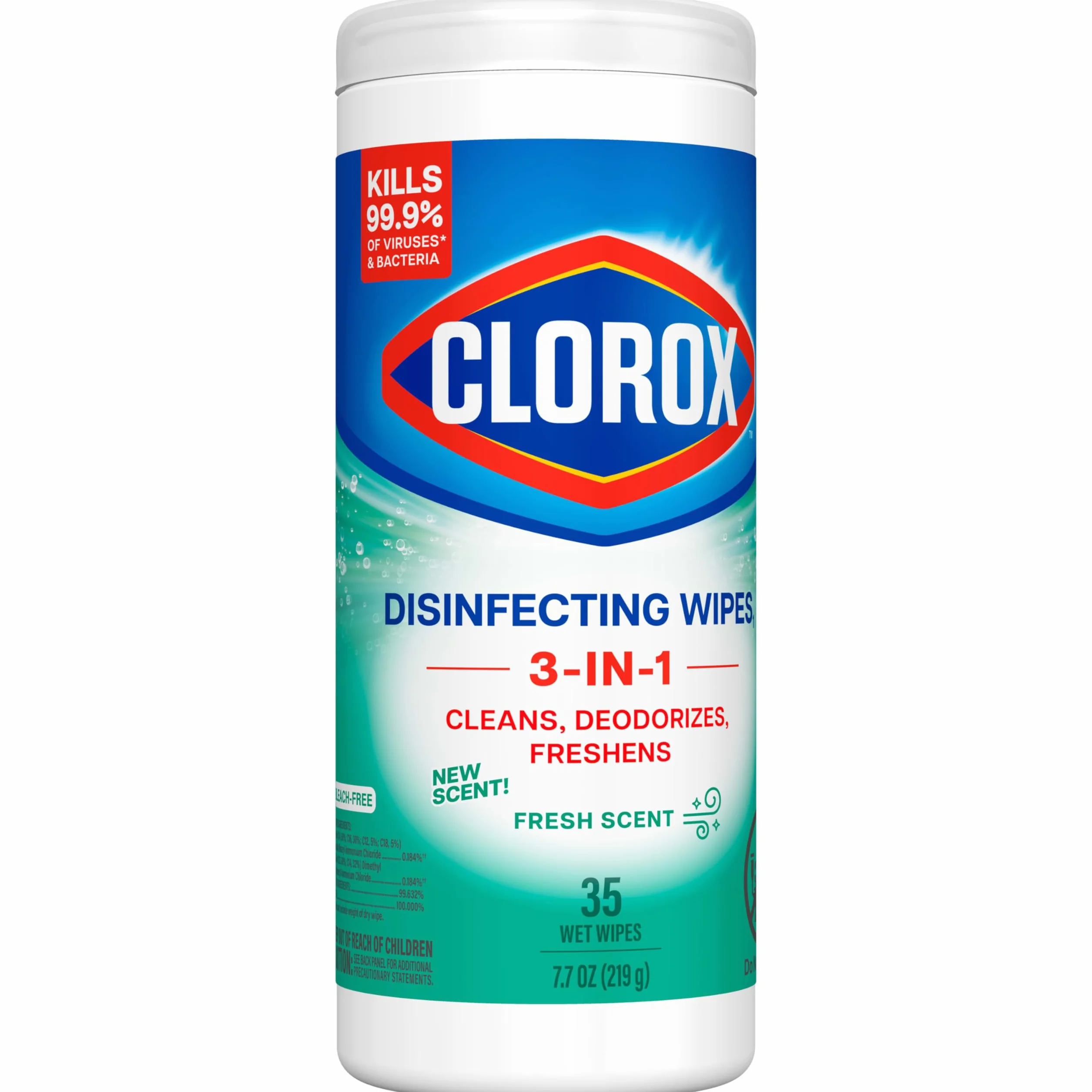 Clorox Salviette disinfettanti profumo fresco 35 pezzi