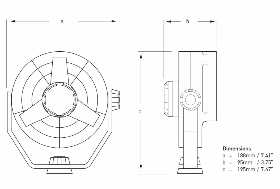 HELLA Ventilatore Turbo 12V 6.5W 1400mm 8EV 003 361-002