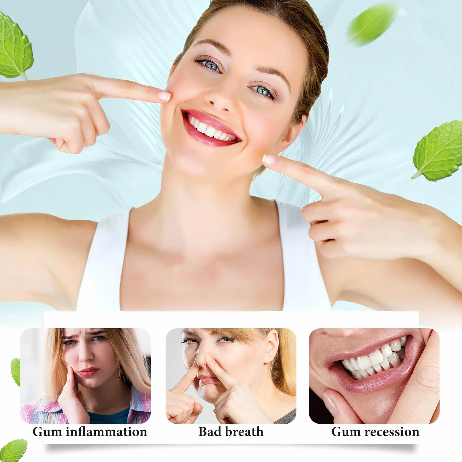 Cureend Teeth Repair Gel Per Riparare Le Gengive Ritirate, Gum Shield Therapy Gel 4 Pezzi