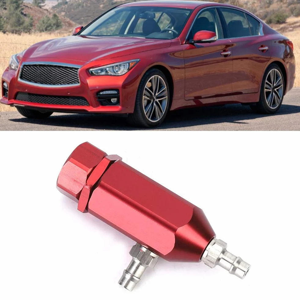 Controller Turbo Boost, Qii lu Regolatore per turbocompressore per auto, Regolatore boost PSI universale 1-30psi a ciclo chiuso regolabile manualmente(Rosso)