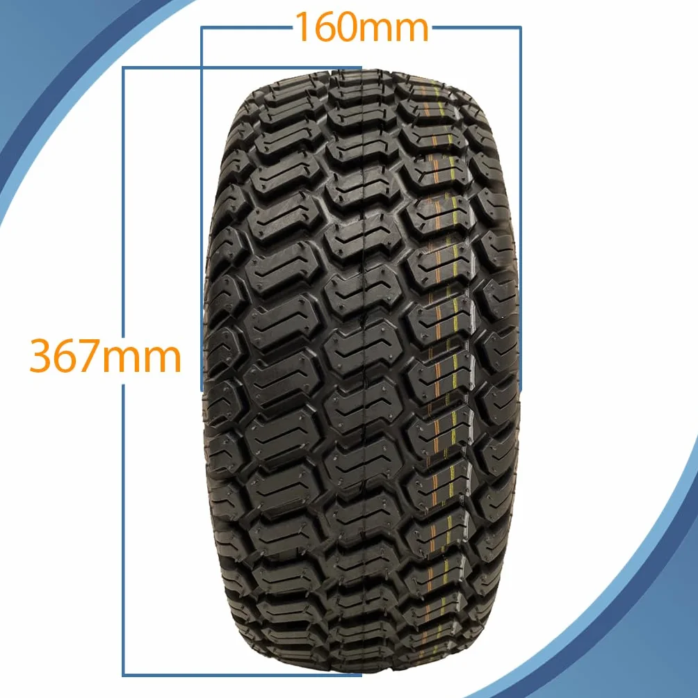 Pneumatico Ruota per Tosaerba 15x6.00-6 P332 4 Strati Mozzo 65 mm Cuscinetti 20 mm