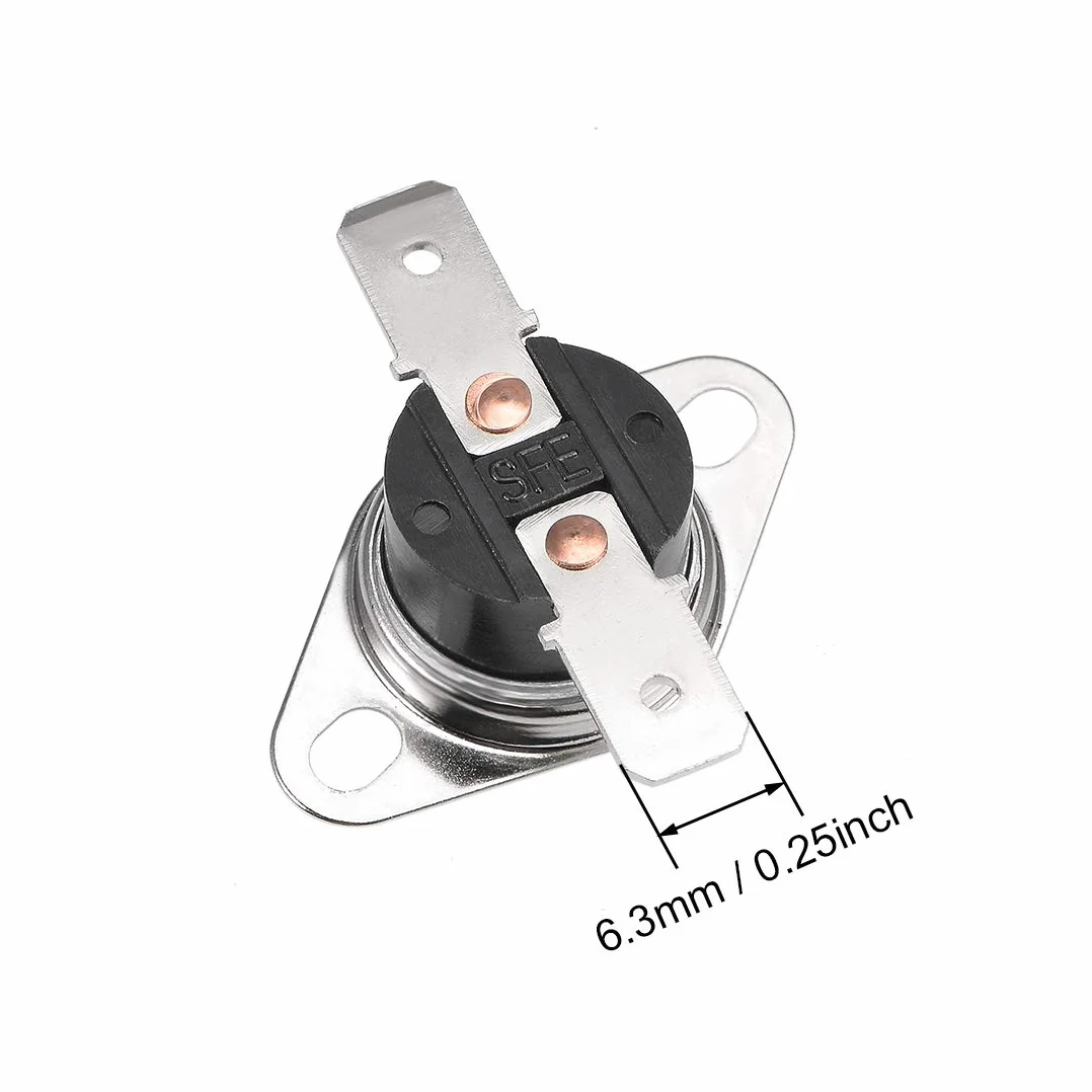 Sourcingmap, set di 10 termostato NC KSD301, 60-150 °C, interruttore di controllo termico 60 70 80 90 100 110 120 130 140 150 °C