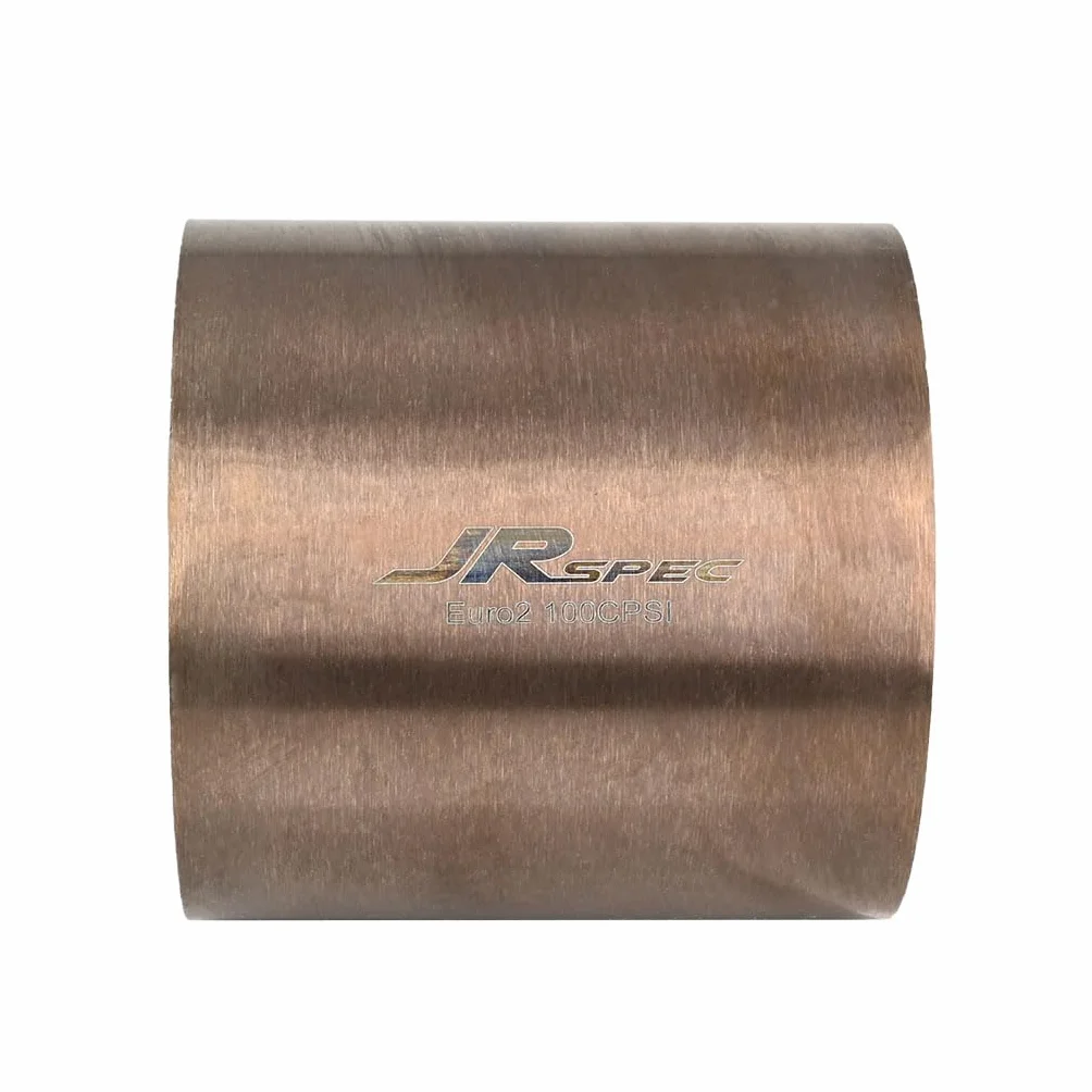 Fmic.eu Performance JRspec Inserto Catalizzatore Sport Universale per Motori Benzina Gasoline Sistema di Scarico High Flow Lunghezza 100 mm Diametro 100 mm 100 CPSI Euro 2