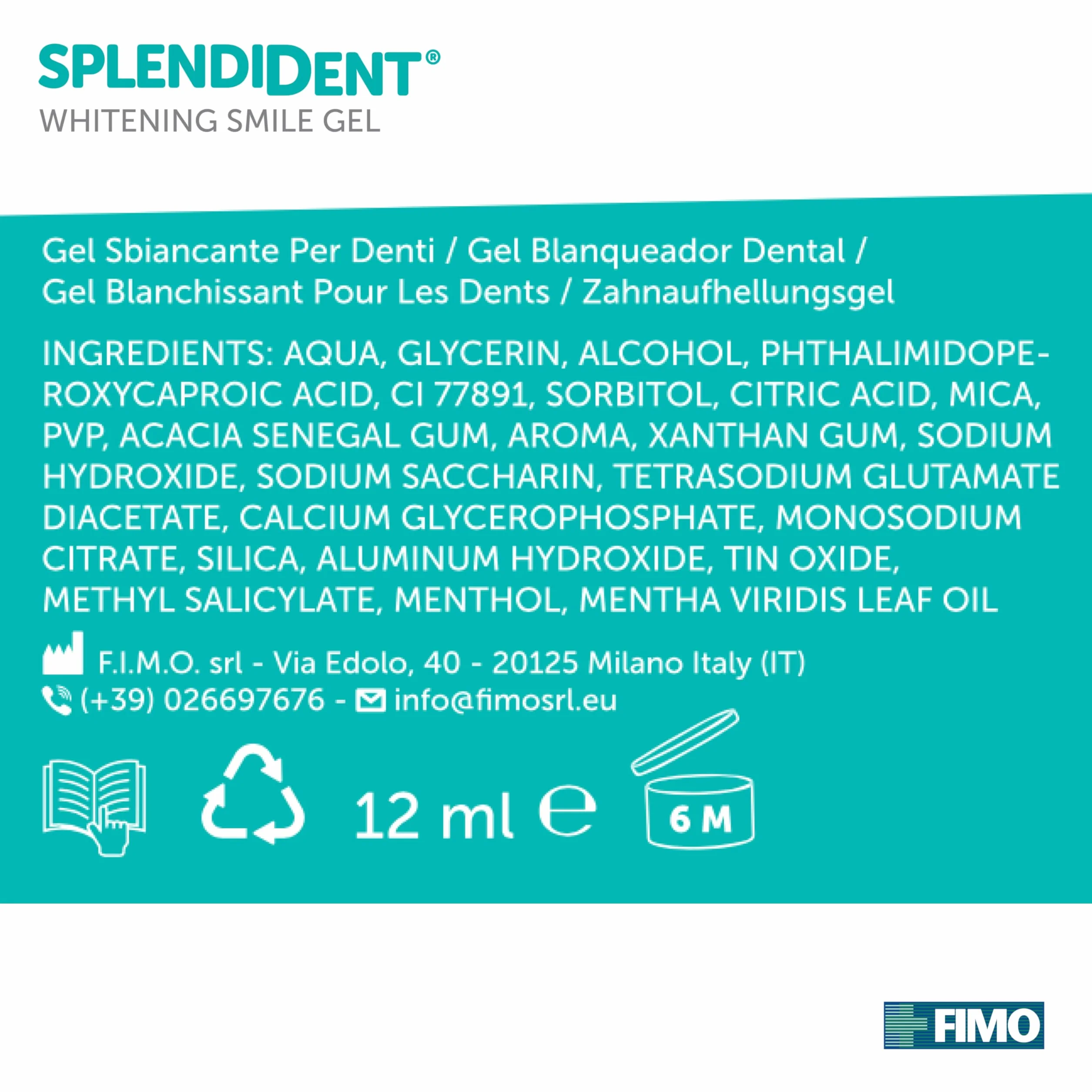 Gel sbiancante dentale z PAP, aplikacja precyzyjna