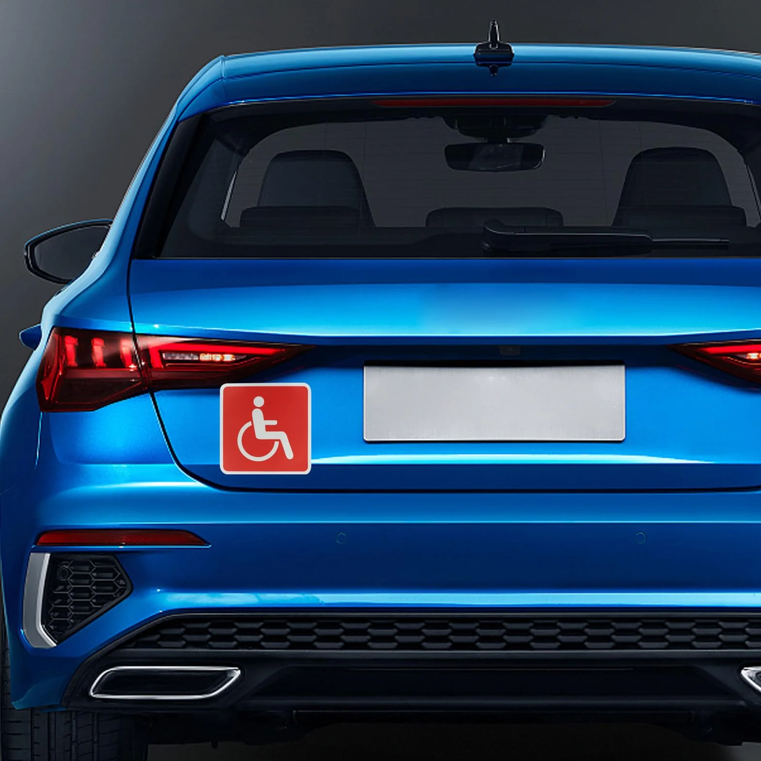 2 piastre magnetiche autoadesive per auto disabili riflessione forte radiazione luminosa