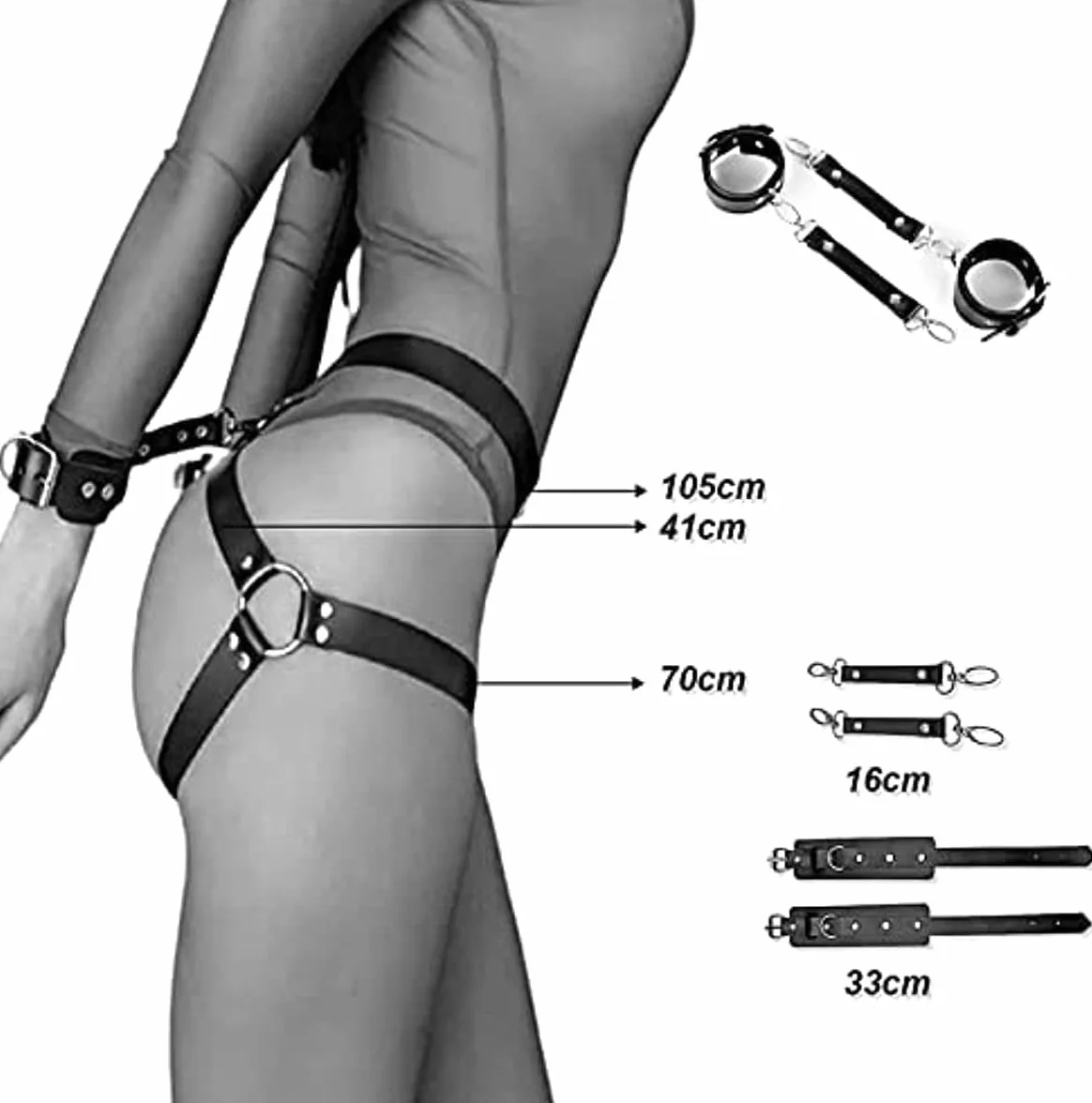 Cintura in Pelle Punk Giocattolo Fitness B-D-S-M BD-ṠM