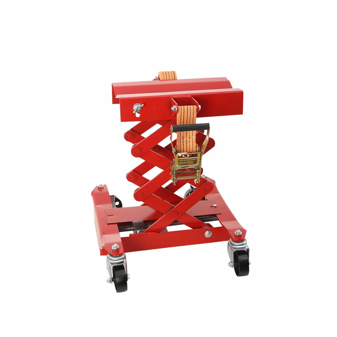 Sollevatore Idraulico A Forbice 200 Kg Altezza Regolabile 185-590 Mm Acciaio Antiruggine