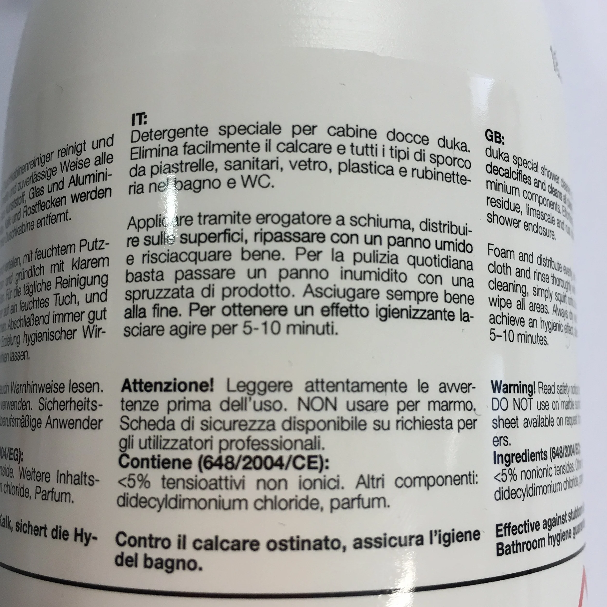Pronett Detergente Anti-Alone E Anticalcare Professionale Per Box Doccia In Cristallo