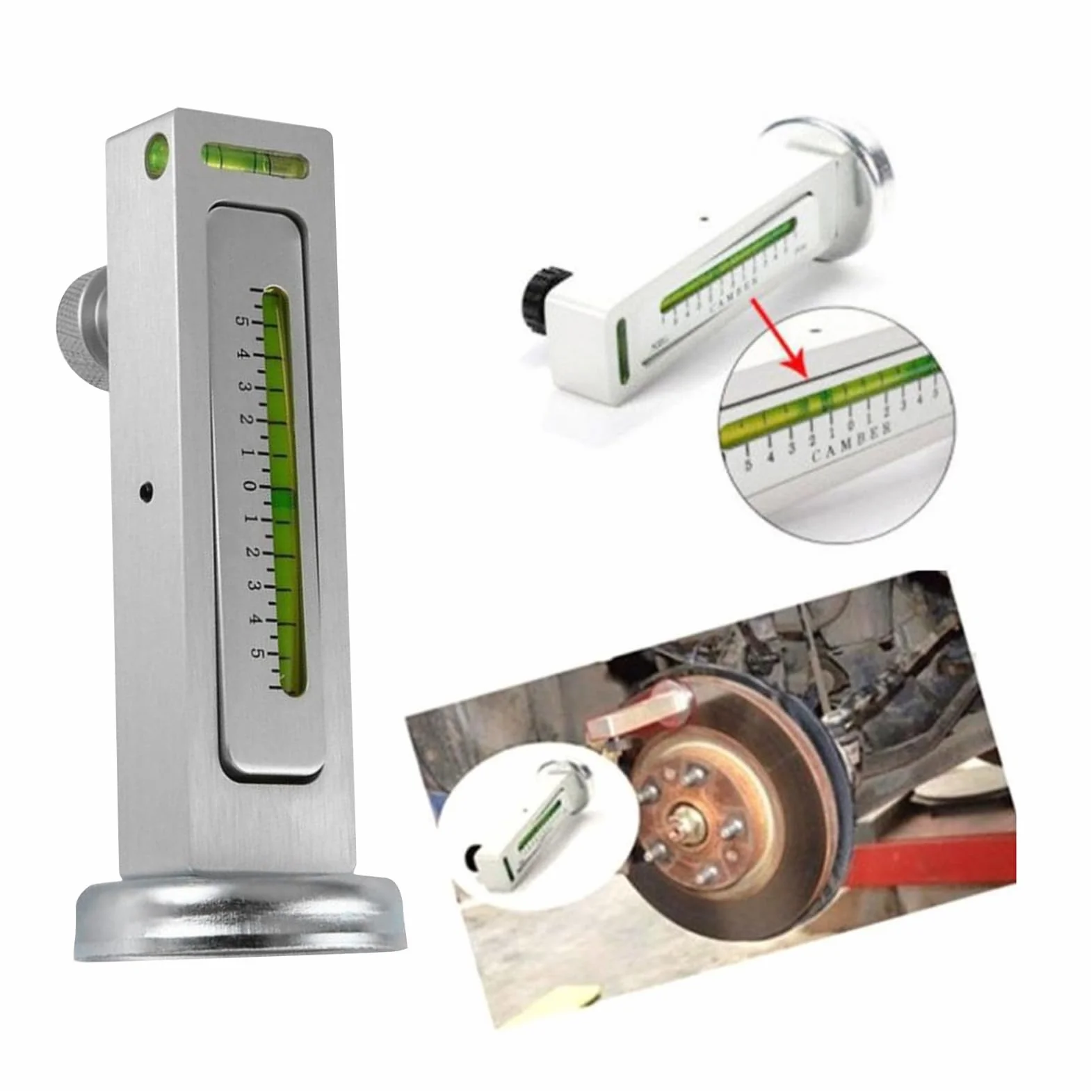 Strumento Calibro Magnetico per Allineamento Ruote Campanatura
