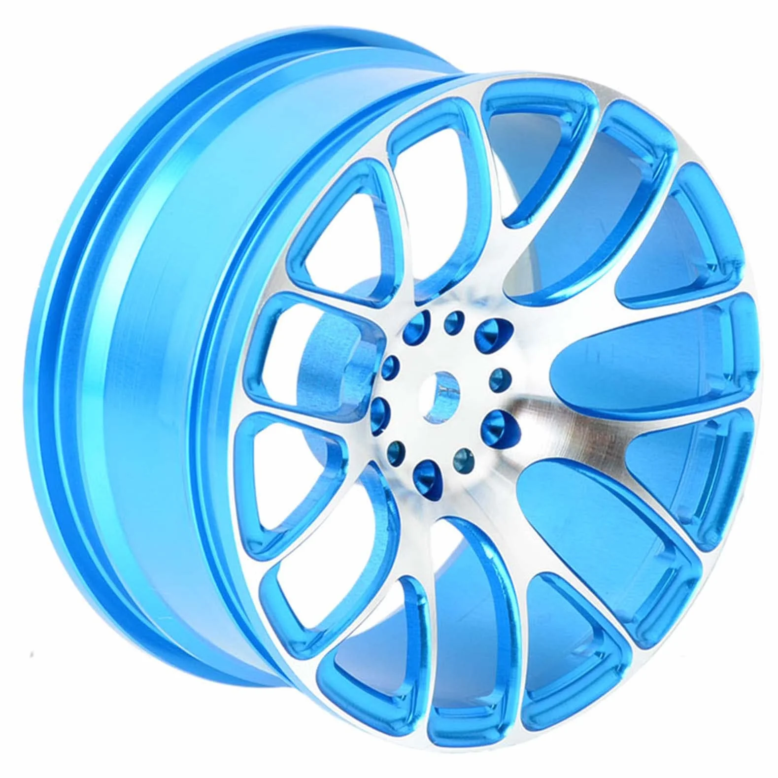 KEEDA Cerchi in lega da 52 mm per auto da corsa RC Drift On Road HSP Redcat HPI Himoto Kyosho (blu)