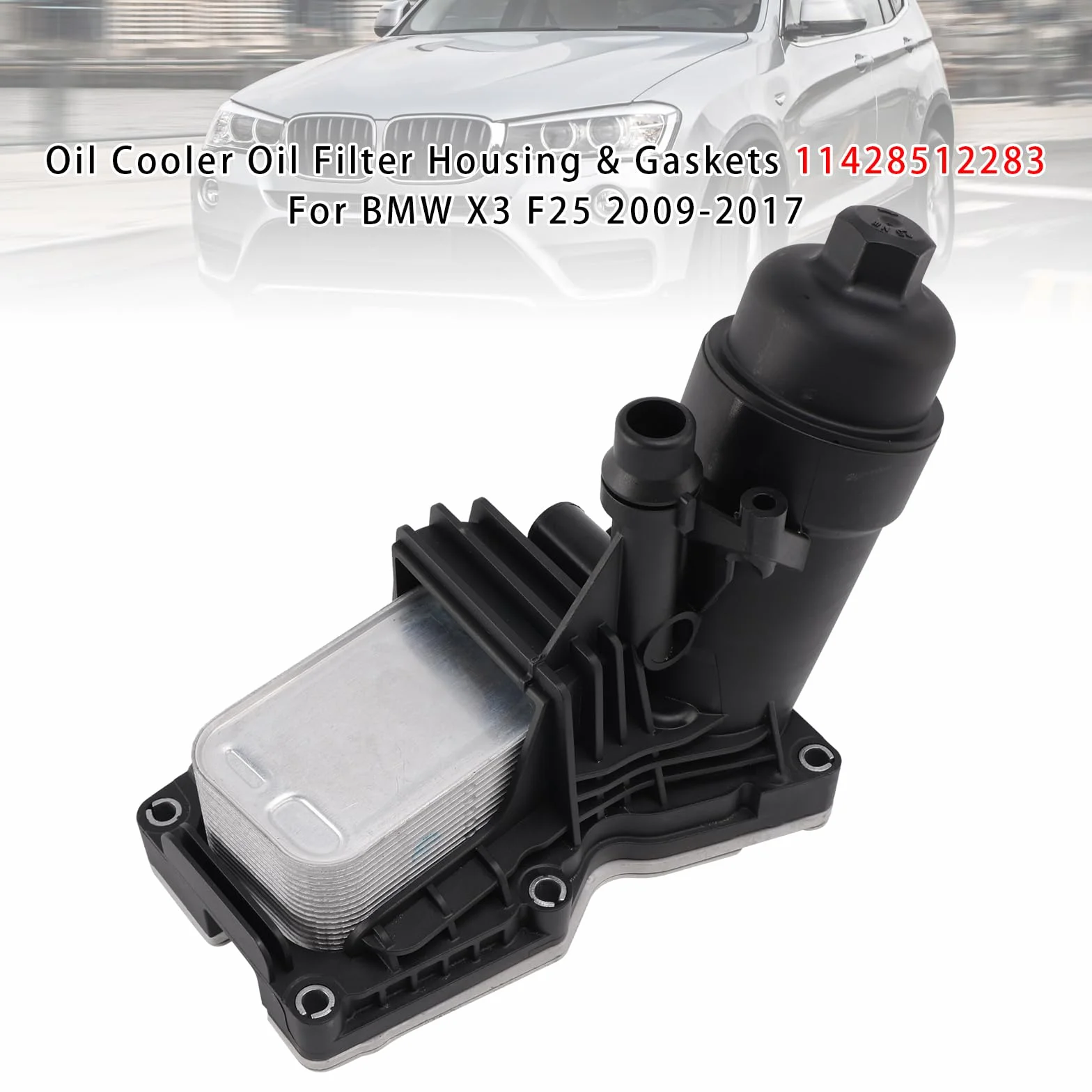 MAD HORNETS Oil Cooler Oil Filter Housing Gaskets 11428512283 for BMW X3 F25 2009-2017