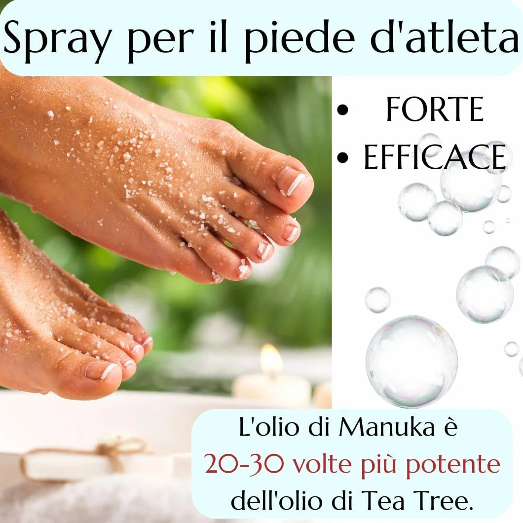 Green Idea Mycofoot Spray Piedi Antiodore Antibatterico - Tea Tree Manuka Propoli 50 ml