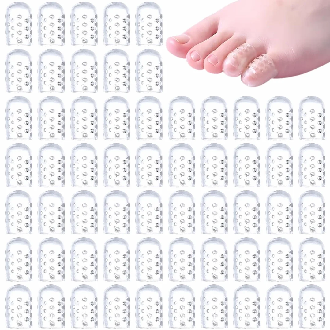 60 Pezzi Protezione Della Punta Trasparente in Silicone