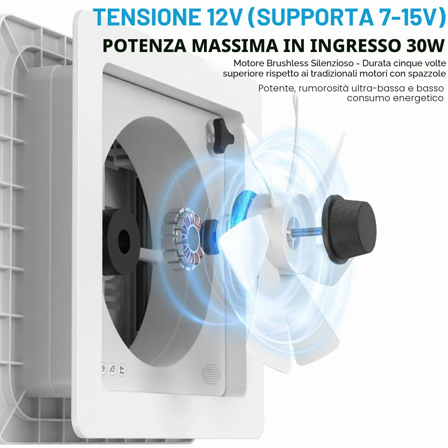 2012 Air Max Ventilatore Da Tetto Camping Car Elettrico Ultra basso rumore Ventilazione RV permanente Ventola di Estrazione Reversibile 12V con 14" copertura UV Traslucente