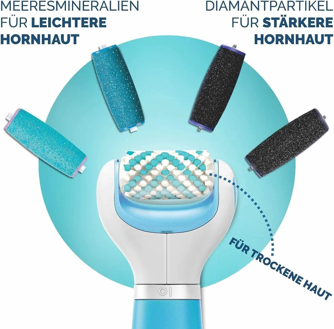 Doctor Scholl Velvet Smooth Limetta Elettrica per Piedi, Blu