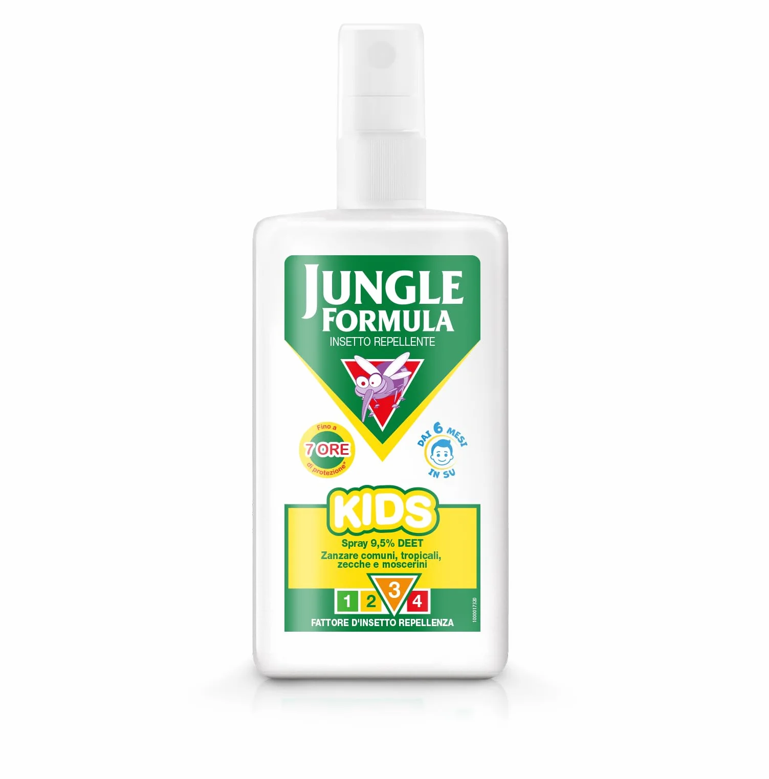 Jungle Formula Kids Spray Repellente zanzare 75 ml Protezione 7 ore Bambini 6 mesi