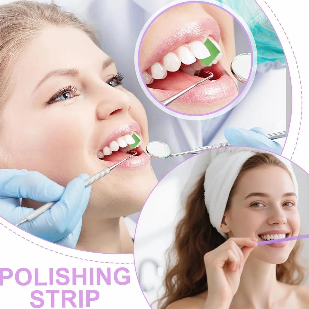 Strisce Abrasive Interdentali 20μm 30μm 50μm Carta Vetrata per Dentisti