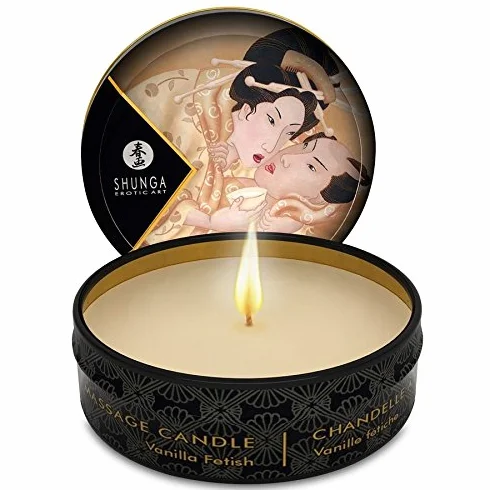 SHUNGA CAREZZA MINI MASSAGE CANDELA VANILLA 30ML CANDELIGHT