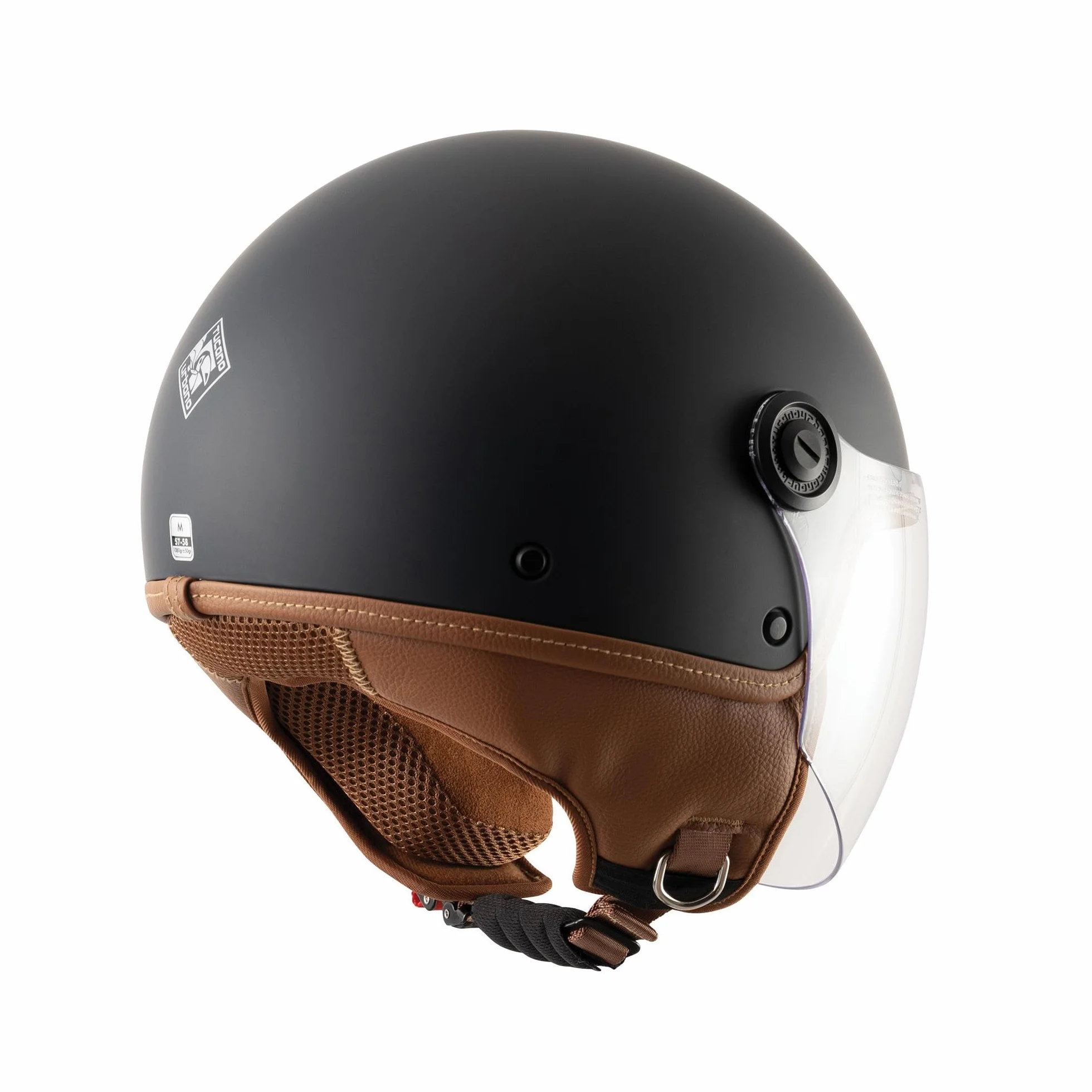 TUCANO URBANO C1000N4 Casco jet nero opaco intenso