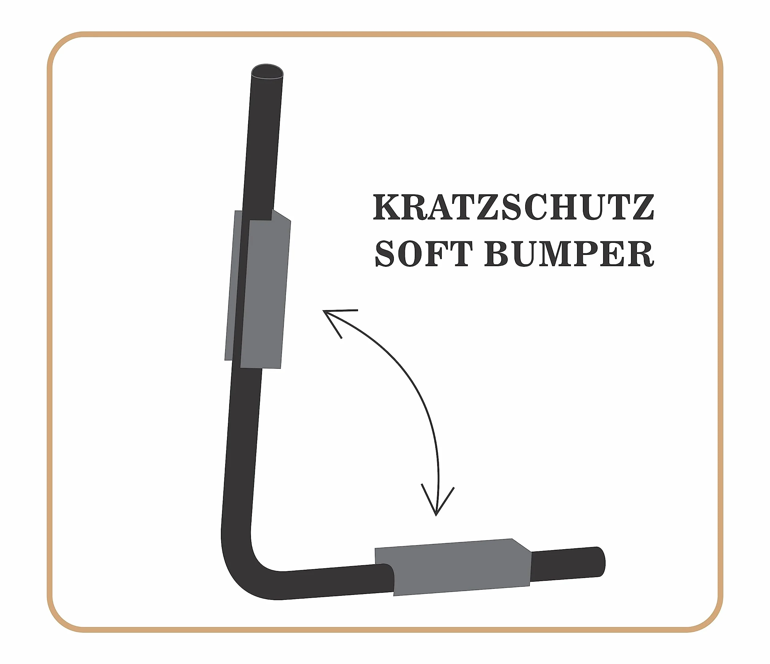 Supporto da parete per box da tetto [Fino a 52 cm di altezza, 40kg capacità di carico, Distanza regolabile in continuo, Inclusi tasselli/Viti per il montaggio]