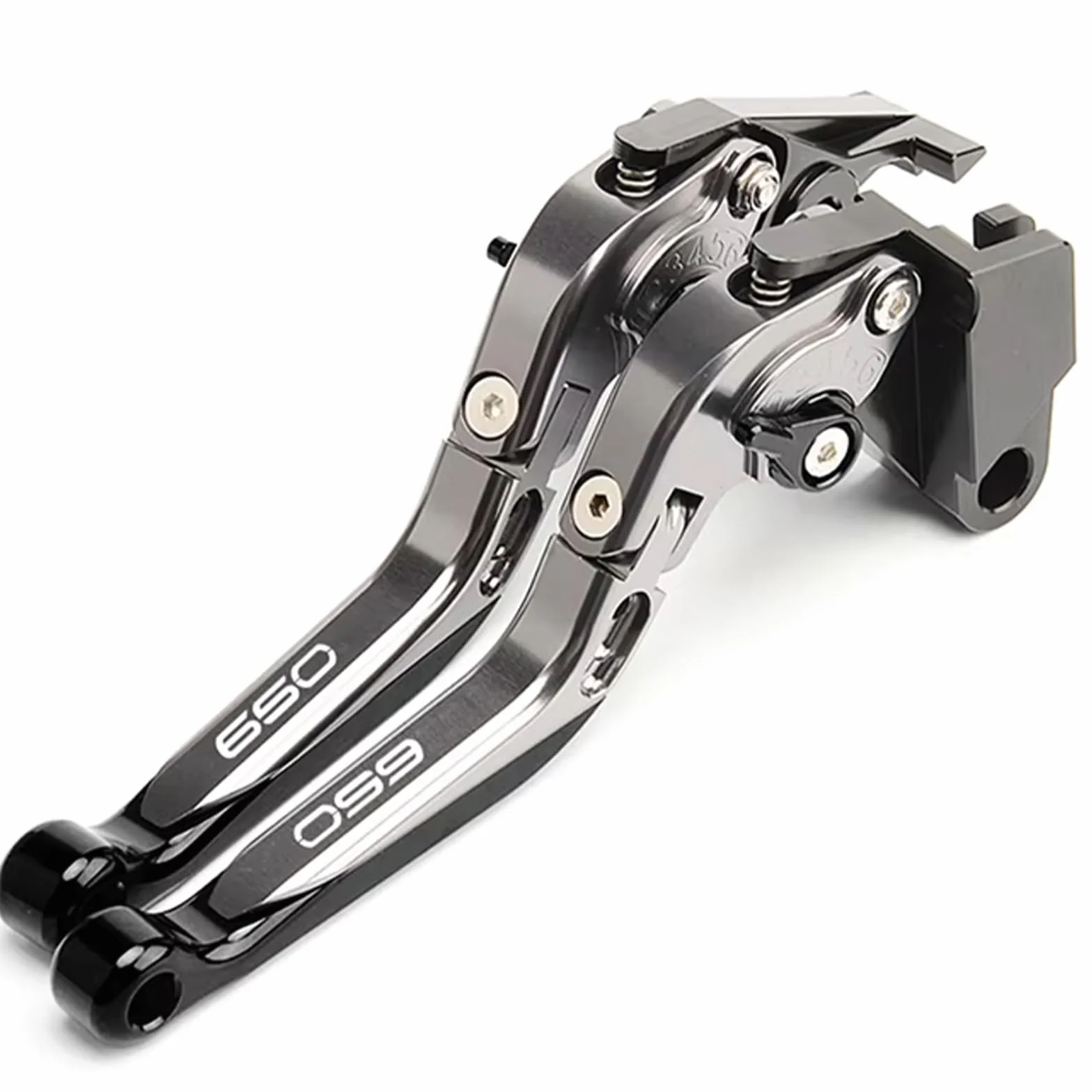 Kawasaki Z650 Z 650 2017-2025 NINJA650 VERSYS 650cc VULCAN S 650 Moto Leve Freno e Frizione Regolabili Estensibili (Grigio)