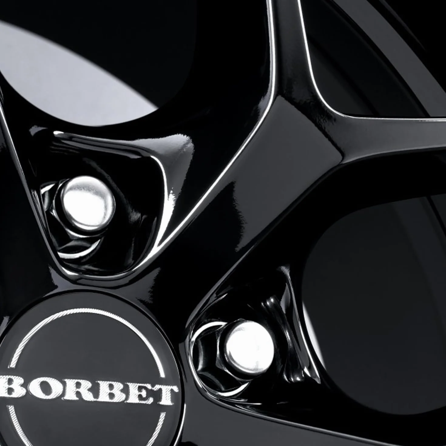 4x Borbet cerchi in alluminio Y 8.5x19 ET40 5x112 black glossy