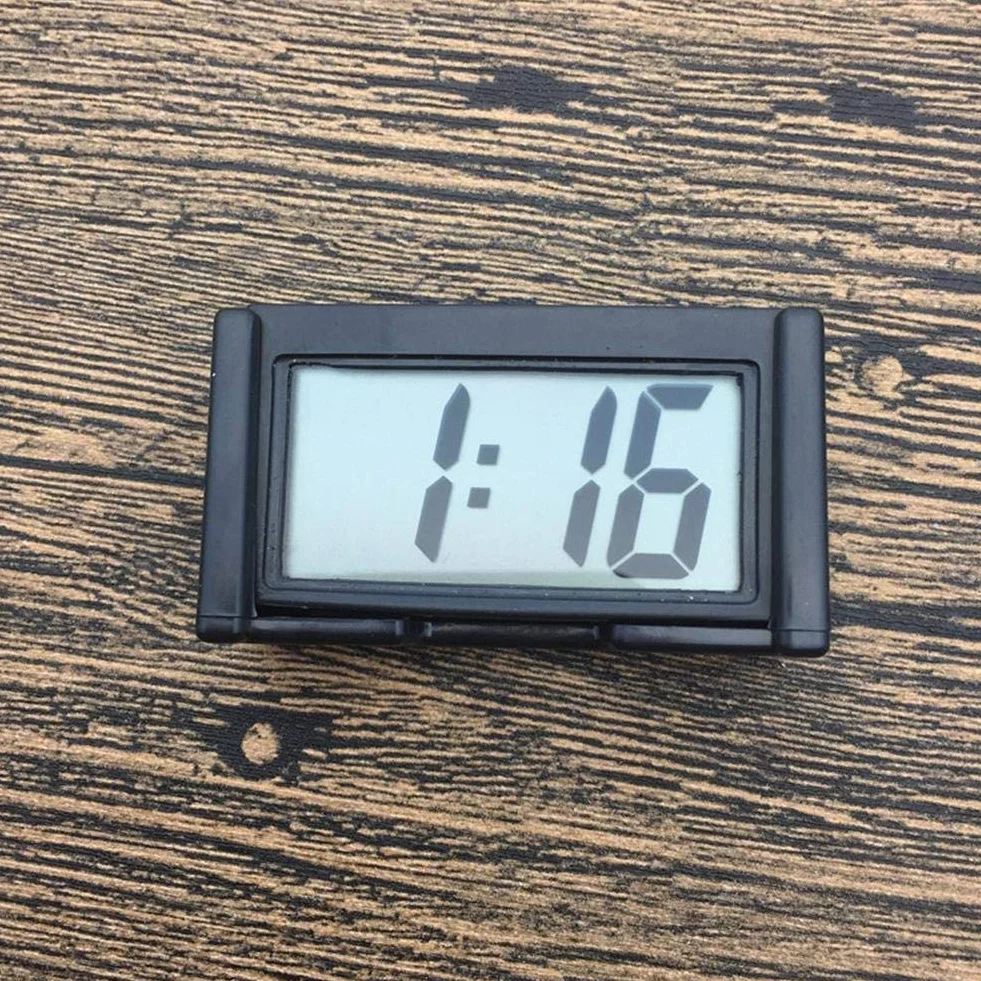 Mini Orologio Elettronico Digitale per Auto Camion Cruscotto con Staffa Autoadesiva