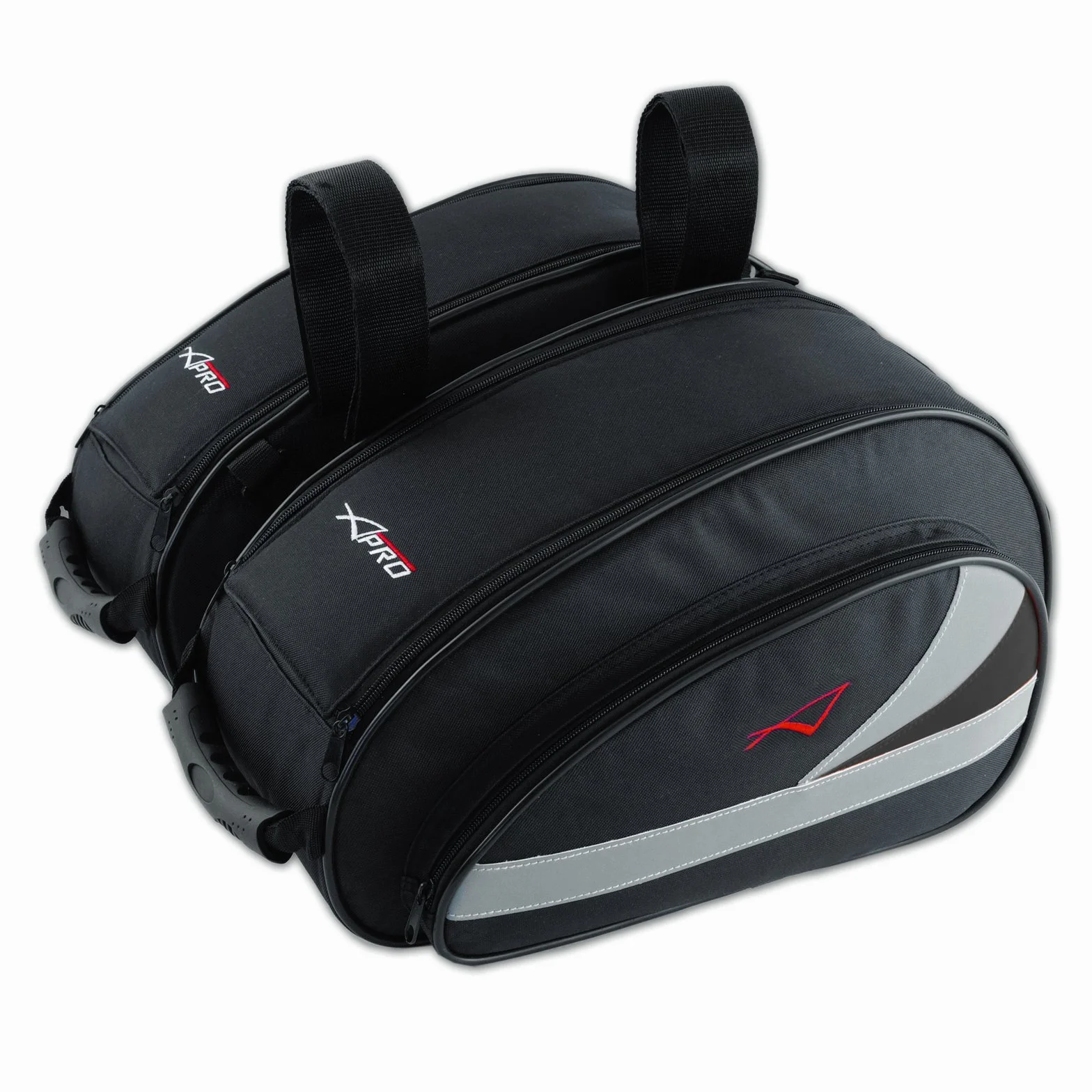 A-Pro Side Coppia Borse laterali in tessuto impermeabili 18L Nero 43 x 24 x 20 cm