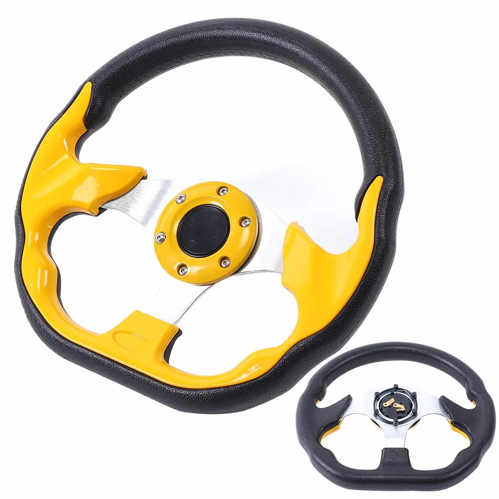 Volante da Volante da 12,5 Pollici in Fibra di Carbonio per Auto Sportiva da con Accessorio Universale per Pulsante Clacson
