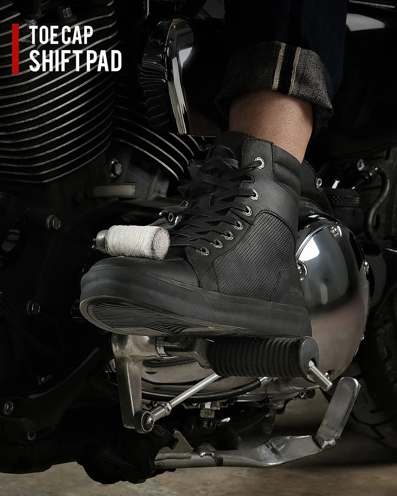 Scarpe da Moto in Pelle da Uomo, Stivali da Moto retrò, Scarpe da Ginnastica da Moto Traspiranti Casual, Cerniera del Cambio, Suola Antiscivolo Marrone 40-46