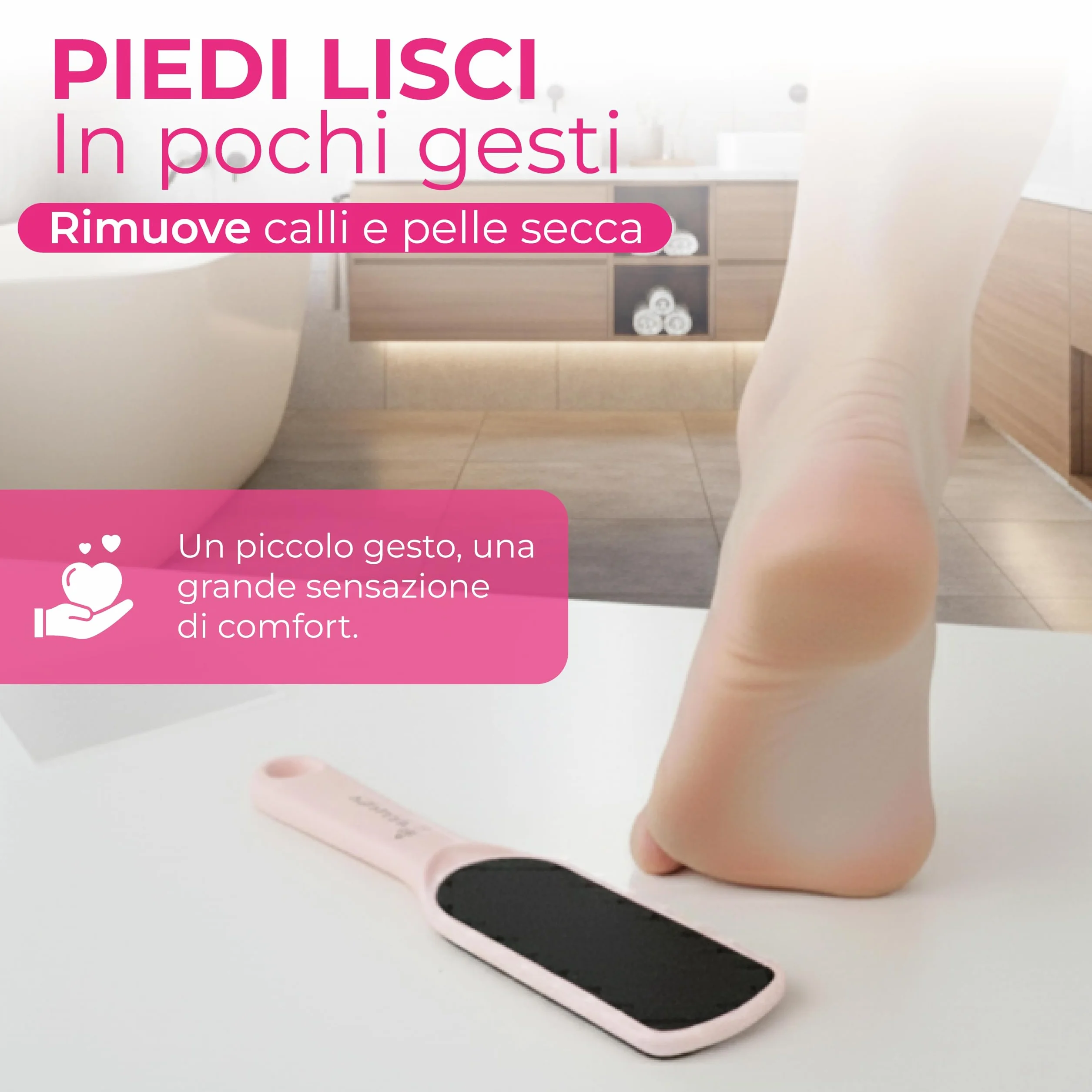 Lima per Piedi Professionale Doppia Faccia 25 cm Raspa Piedi per Calli e Talloni Screpolati