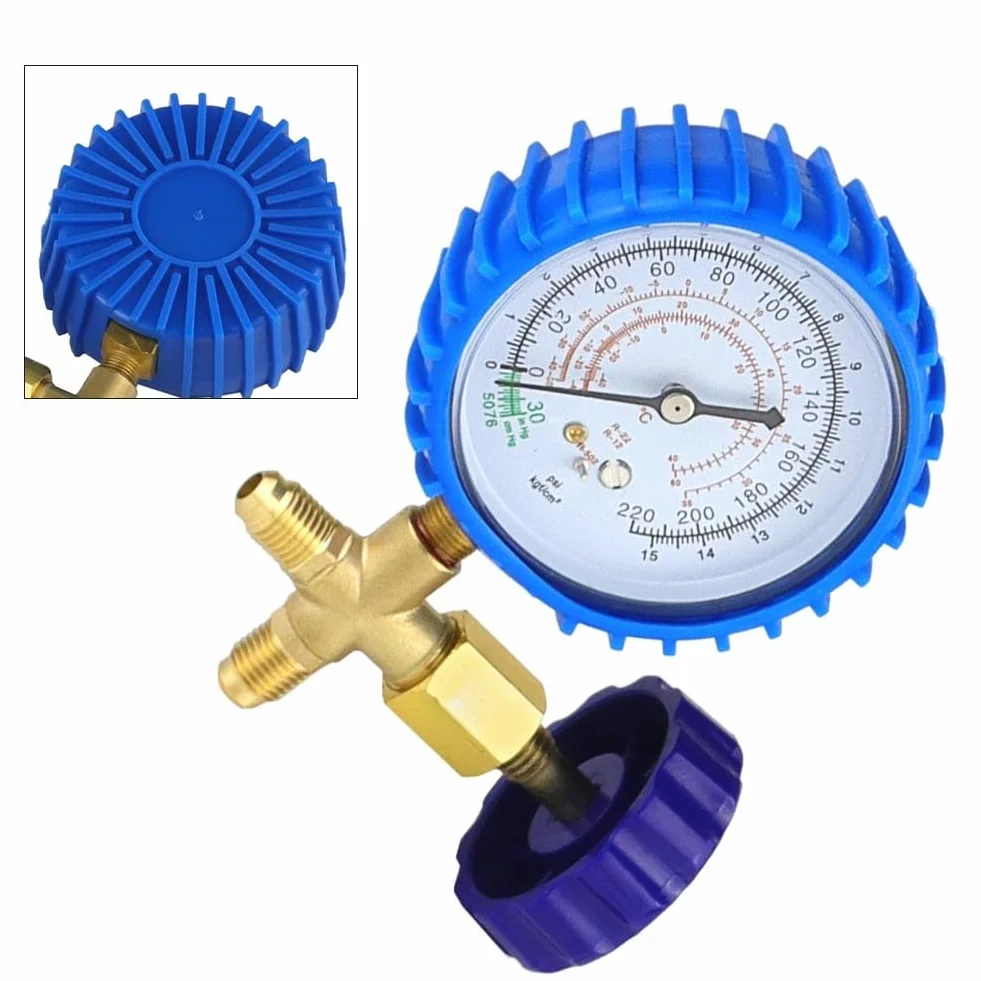 Valvola a manometro singolo bassa pressione R134a R410a compatibile strumenti ricarica aria condizionata