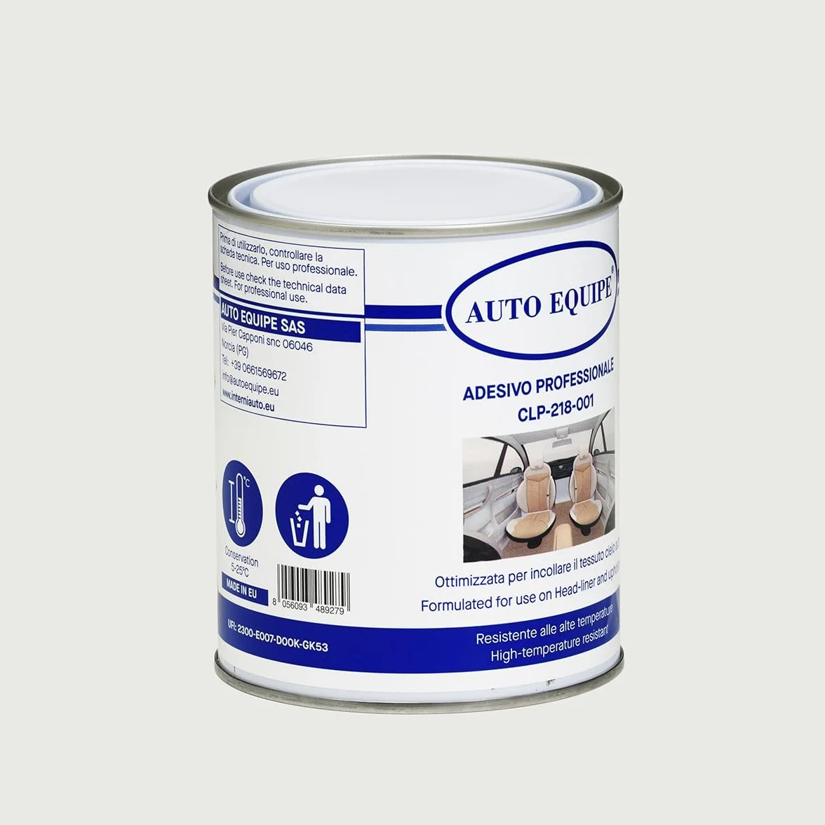 Kit Tessuto Cielo Auto bielastico antimpronta con Trama a Nido d'Ape + 2 Colla Resistente alle Alte Temperature. (3,00, Maggese)
