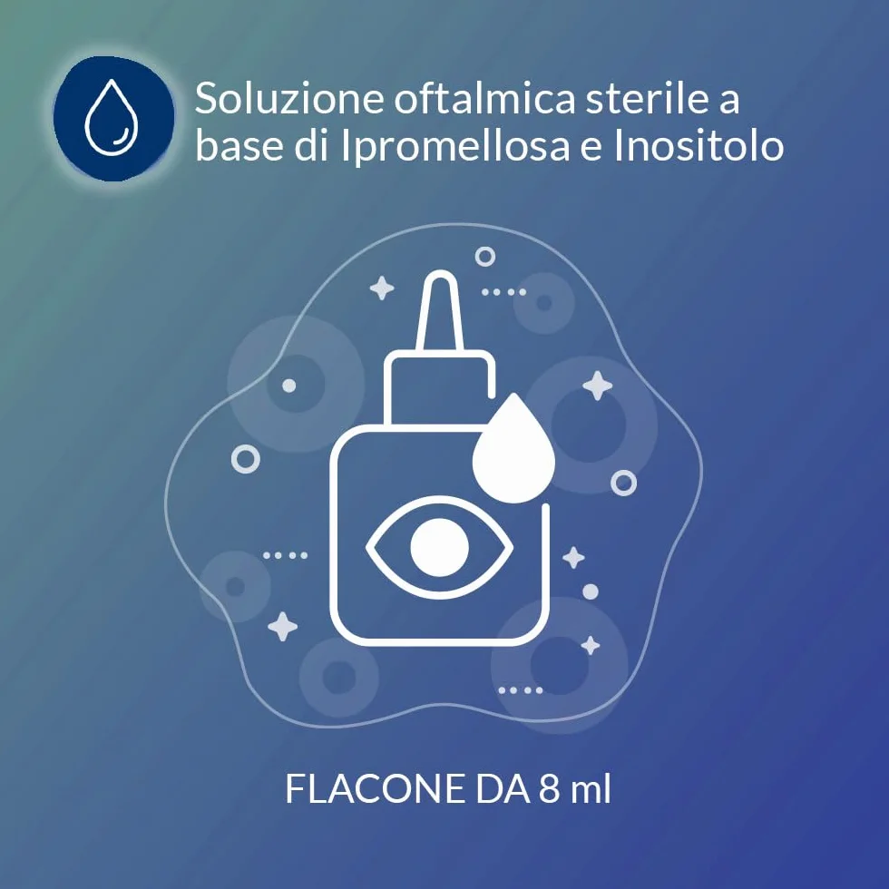 Fidia Farmaceutici MERAMIRT Collirio Soluzione Oftalmica Sterile Ipromellosa Inositolo 8 ml