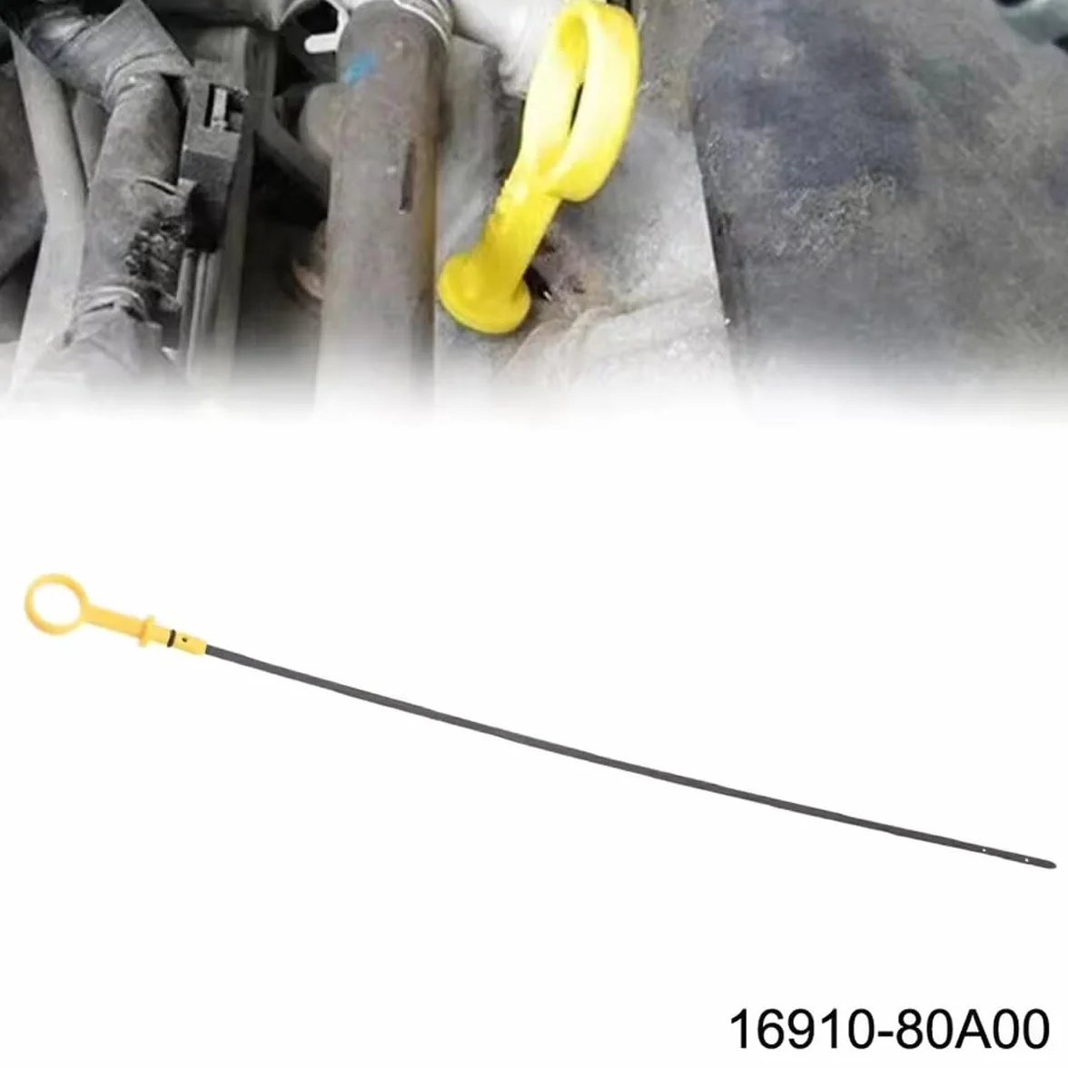 Indicatore del Livello Olio Motore 16910-80A00 per Suzuki Grand Vitara 2000-2010 Jimny 1.3L 4 Cilindri M13A DOHC 56cm