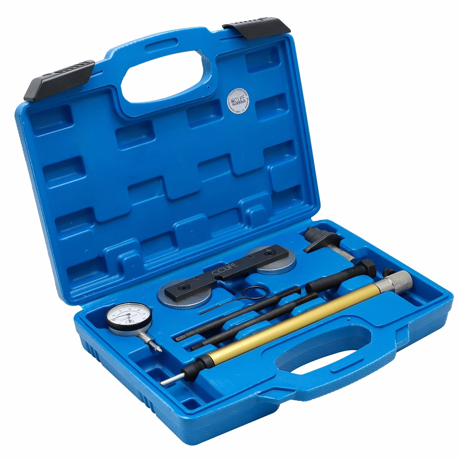 CCLIFE Cinghia Distribuzione Ricambio Strumento Titolare del calibro di quadrante + Comparatore