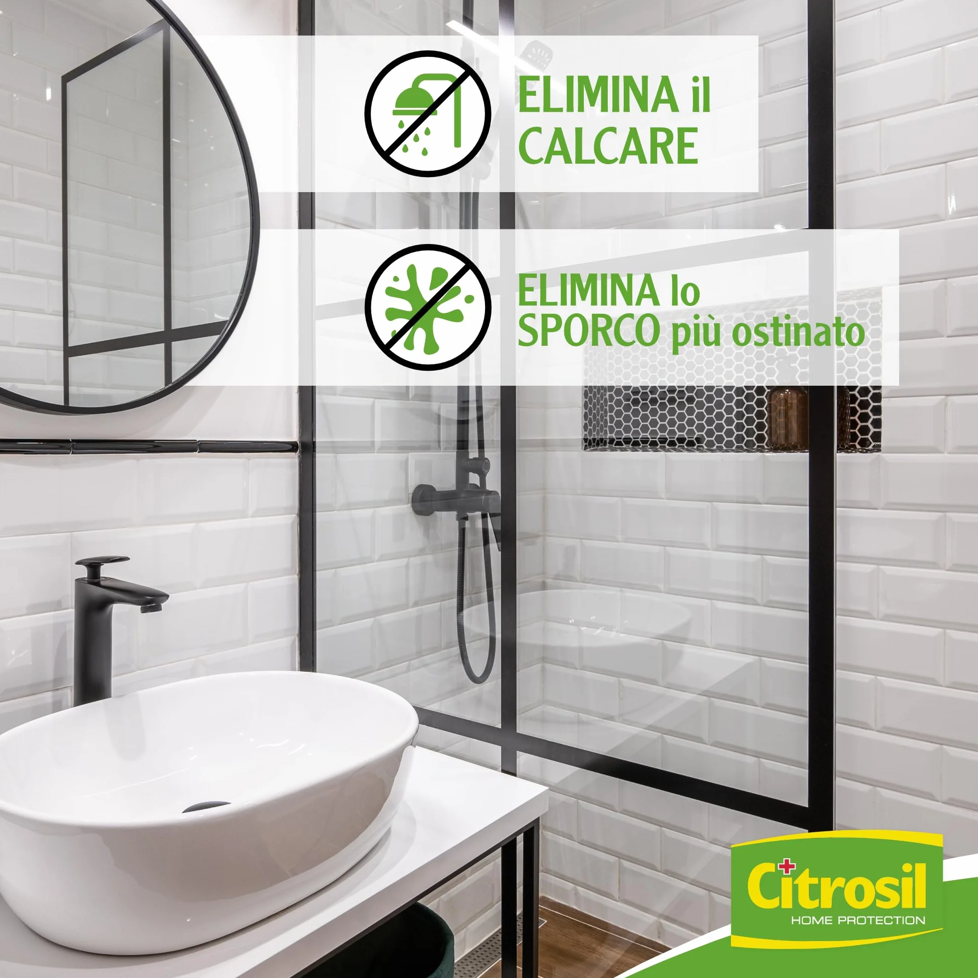 Citrosil Sgrassatore Bagno Disinfettante, Azione Virucida, 650 ml x 3 Confezioni