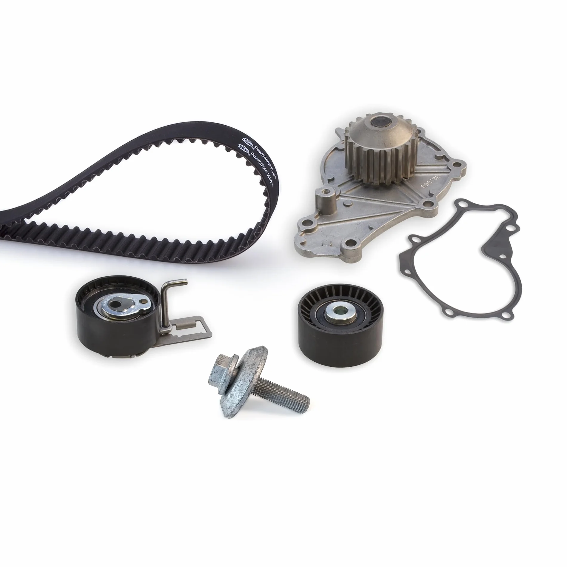 GATES KP15656XS Kit cinghia distribuzione pompa acqua N° denti: 141 25,4 mm con pompa acqua Compatibilità con OPEL COMBO MPV/Space wagon X19, FORD Fiesta Mk6 Hatchback JA8, JR8 FOCUS III S-MAX WA6