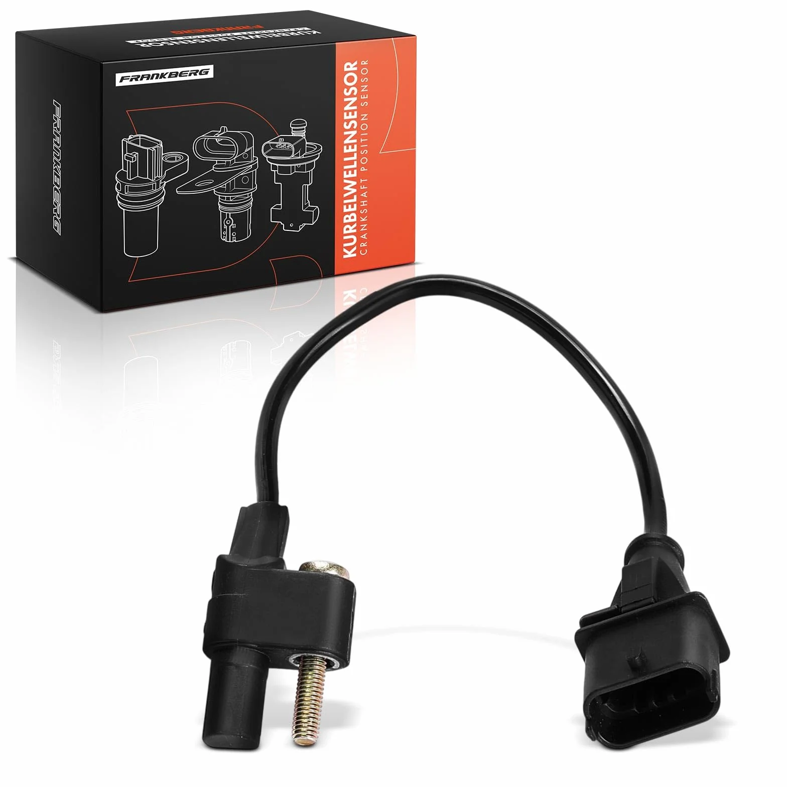 Frankberg Posizione dell'albero Motore Sensore dell'albero Motore 3-Poli Compatibile con Wrangler III JK Cherokee KK Replace# K68029496AB,68029496AB
