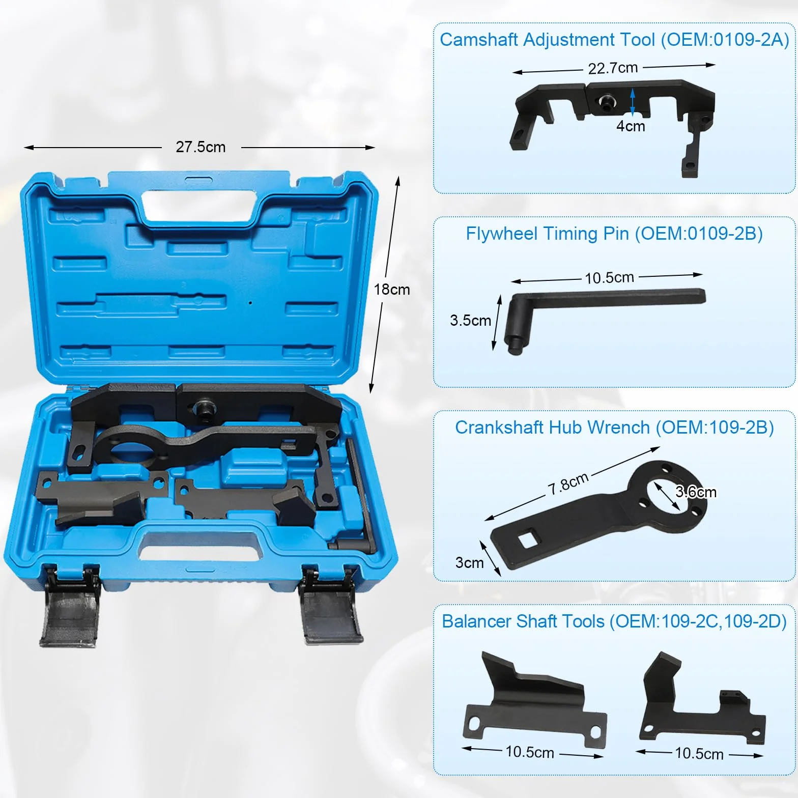 Kit Messa in Fase Motore Compatibile con Peugeot 1.0 VTi 1.2 VTi 108 208 308 2008, con Citroen, con Opel, con PSA, con Toyota 1.0 1.2, con EB0 (ZMZ) con EB2 (HMZ)