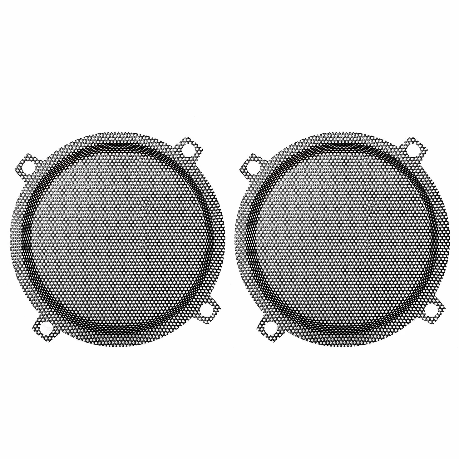 Griglie per altoparlanti anteriori di ricambio in rete metallica, colore nero, per Harley Touring Electra Glide Street Glide Trike 1996-2013, nero