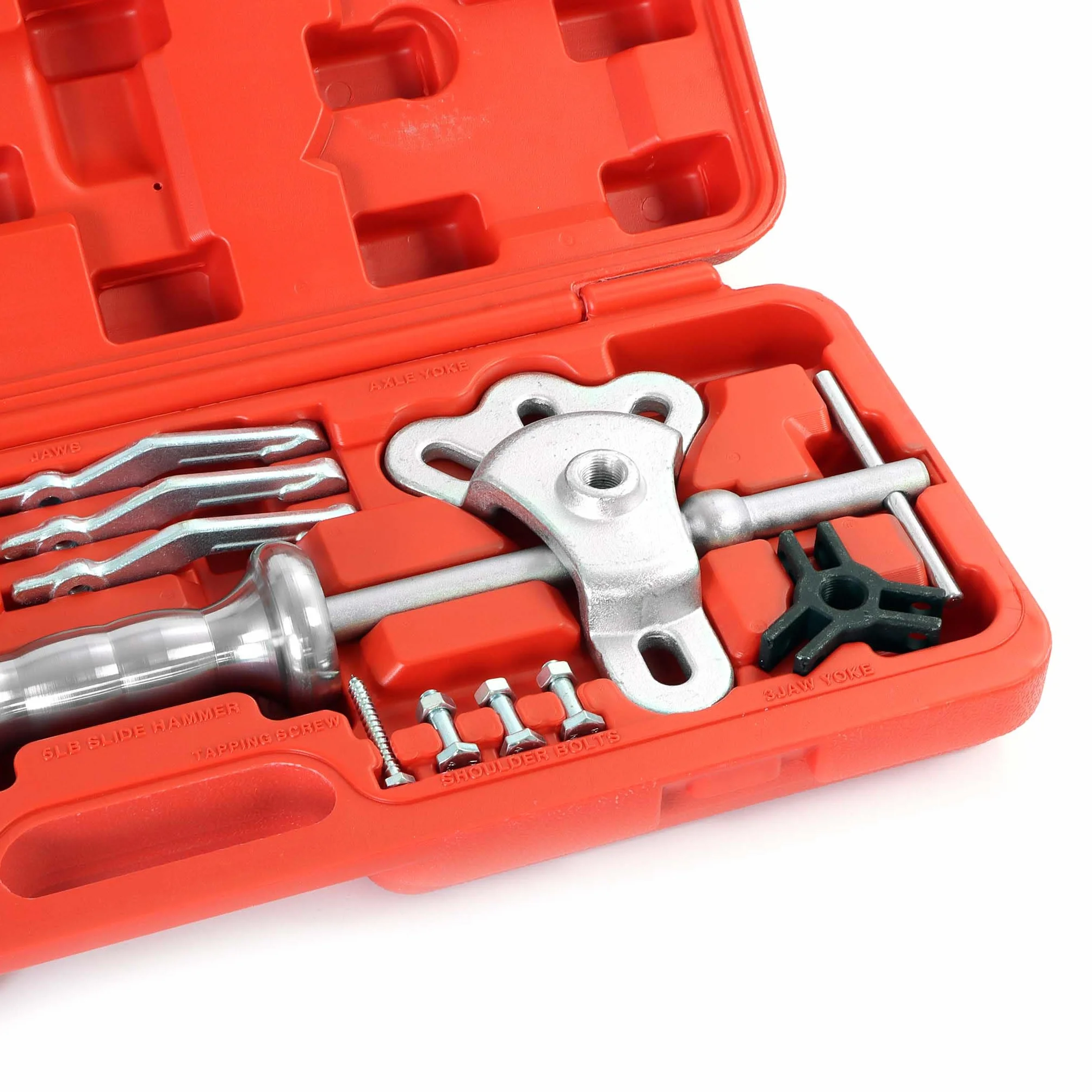 Wiltec Set estrattore per cuscinetti mozzi ruota 4 e 5 fori con martello scorrevole